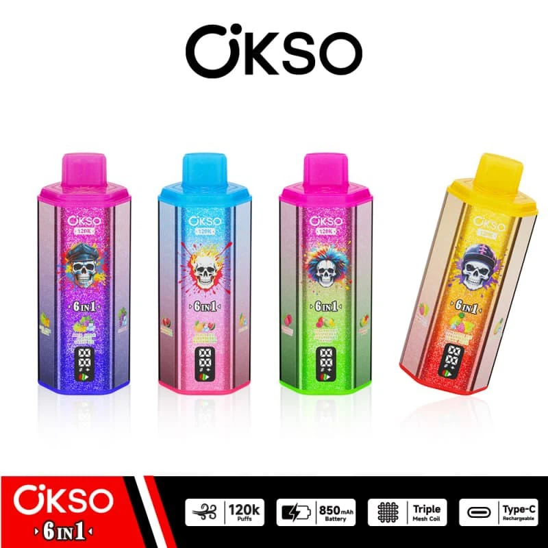 Okso 120000 Puffs 6in1 high quality
