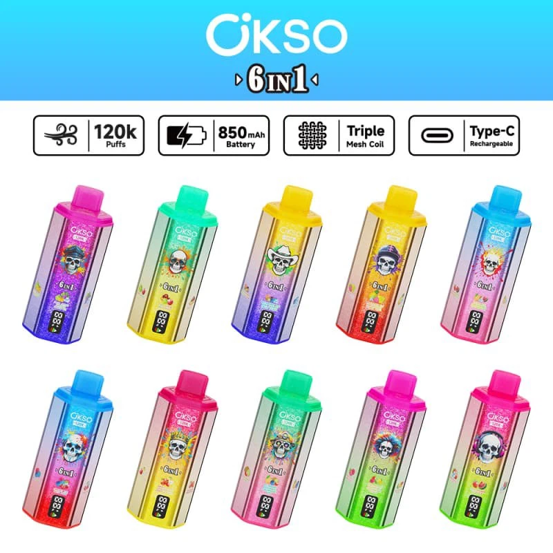 Okso 120000 Puffs 6in1 best