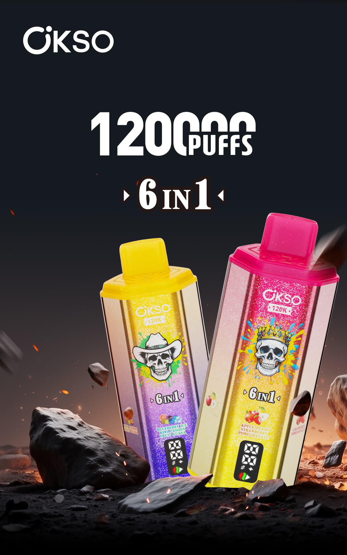 okso 120k puffs 6in1 1 6 okso 120k puffs 6in1 1 6